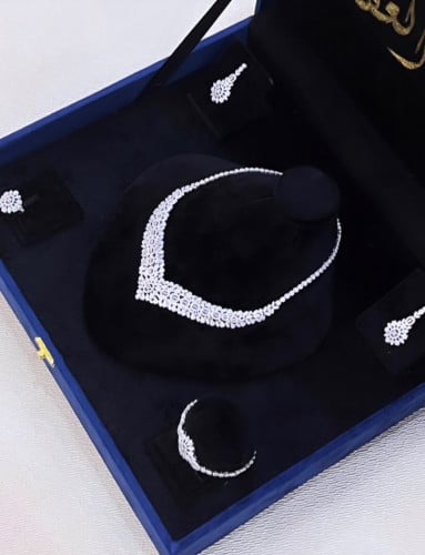 طقم زيركون فاخر 4 قطع