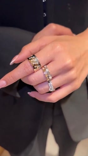 طقم 3 قطع خواتم فضه عيار 925