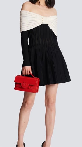 فستان قصير بالمان