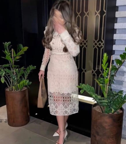 فستان دانتيل بيج