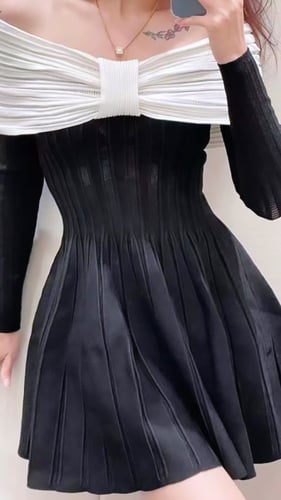 فستان قصير بالمان