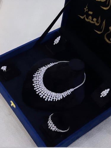 طقم زيركون فاخر 4 قطع