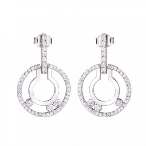 حلق نسائي فضه عيار 925