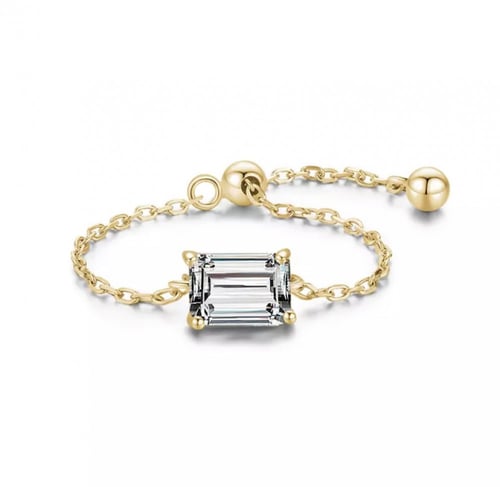 خاتم فضه عيار 925 قابل لتعديل المقاس