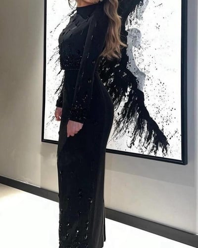 طقم طويل قطعتين