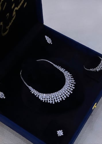 طقم زيركون فاخر 4 قطع