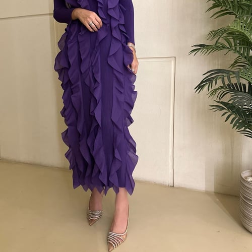 فستان طويل فري سايز