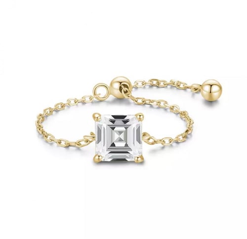 خاتم فضه عيار 925 قابل لتعديل المقاس