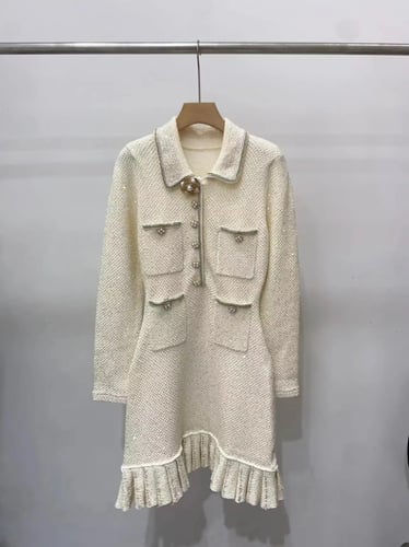 فستان تويد انيق