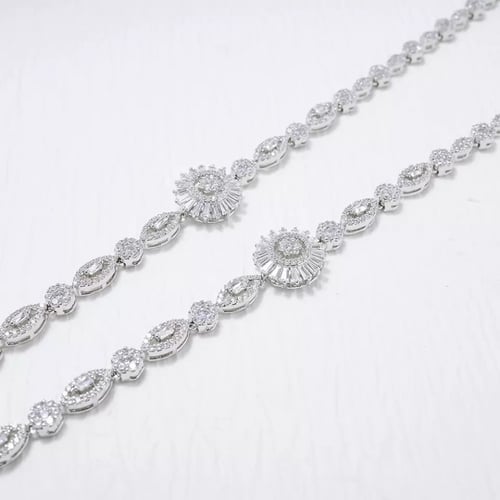 طقم زيركون راقي قطعتين