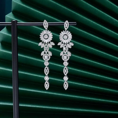 طقم زيركون راقي قطعتين