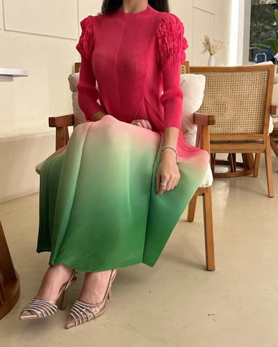 فستان بتدرج لون