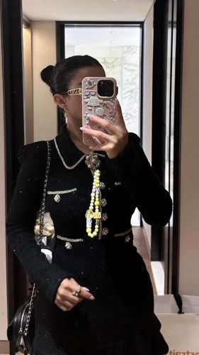 فستان تويد انيق