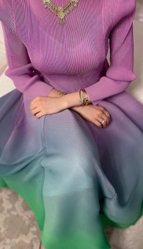 فستان بتدرج لون