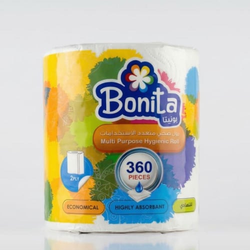 مناديل بونيتا ماكسي رول 360 قطعة