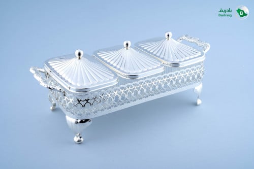 سكرية طقم 3 قوالب مستطيله كوين آن انجليزي 32.5*13*...