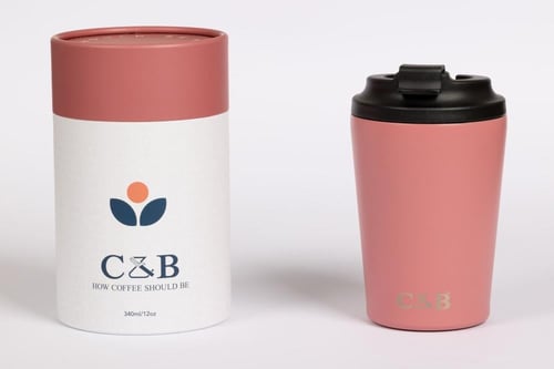 اكواب حافظة للحرارة بشعار C&B سي اند بي