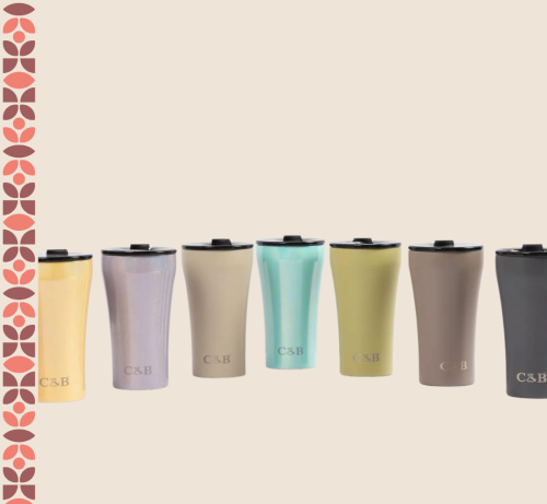 اكواب STTOKE الحافظة للحرارة بشعار C&B سي اند بي