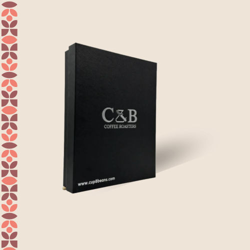 بوكس اهداء مذكرة يوميات فاخرة وقلم بشعار C&B سي ان...