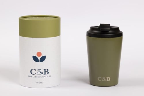 اكواب حافظة للحرارة بشعار C&B سي اند بي