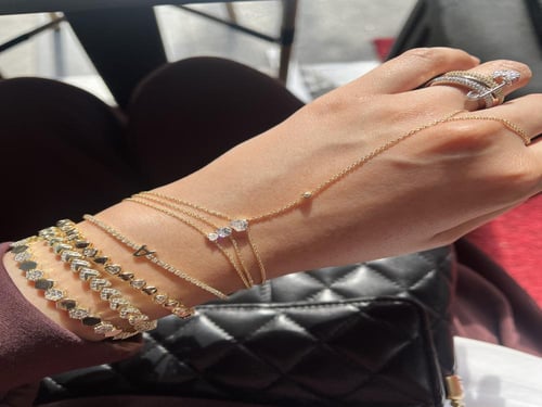 اسواره قلوب ذهبي