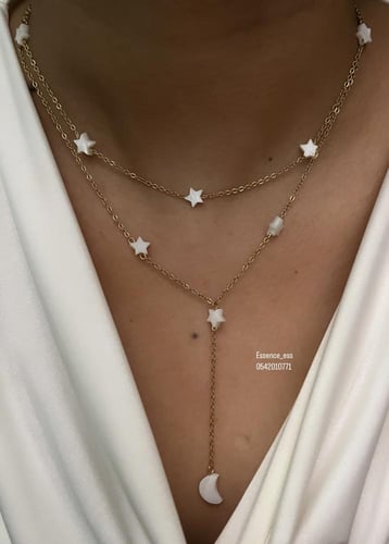 سلسال ذهبي نجوم هلال