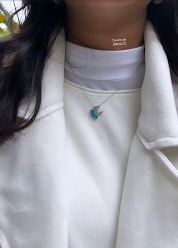 حرف ل حجر فيروز ( فضي )