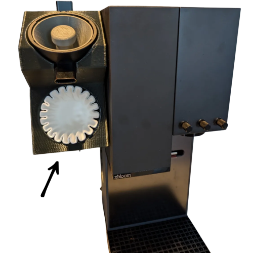 حامل فلتر و قمع جانبي للاكس بلوم xbloom