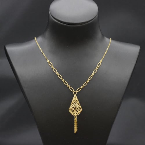 سبحة ذهب عيار 21 تصميم خليجي حديث و مميز