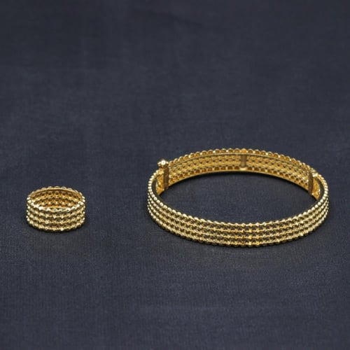 اسوارة حب العسل ذهب من الذهب الخالص عيار 21 بتصميم...