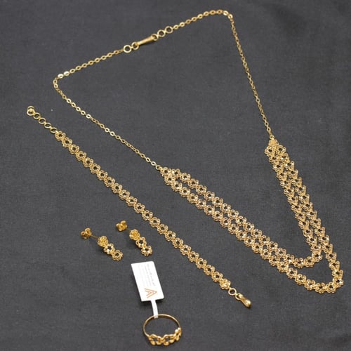 طقم الباولا دورين ذهب من الذهب الخالص عيار 21 بتصم...