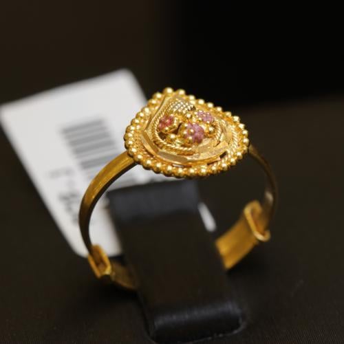 خاتم ذهب عيار 21 موديل هندي فخم المميز و الراقي