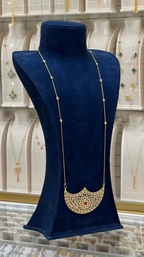 برقع ذهب شعبي عيار 21 بوزن 20.72