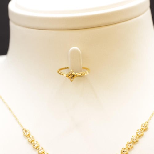 طقم ذهب الوردتين