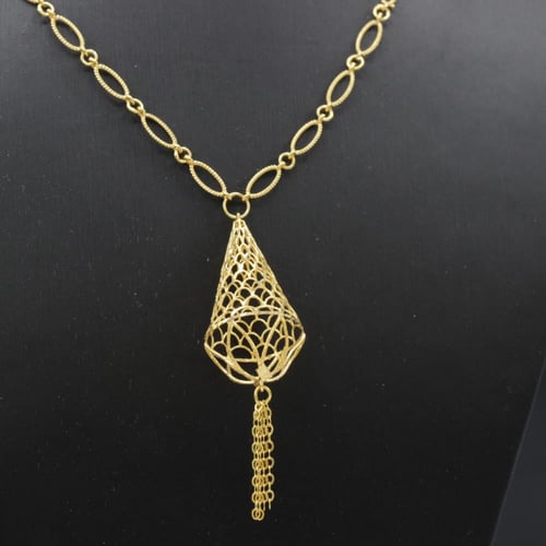 سبحة ذهب عيار 21 تصميم خليجي حديث و مميز