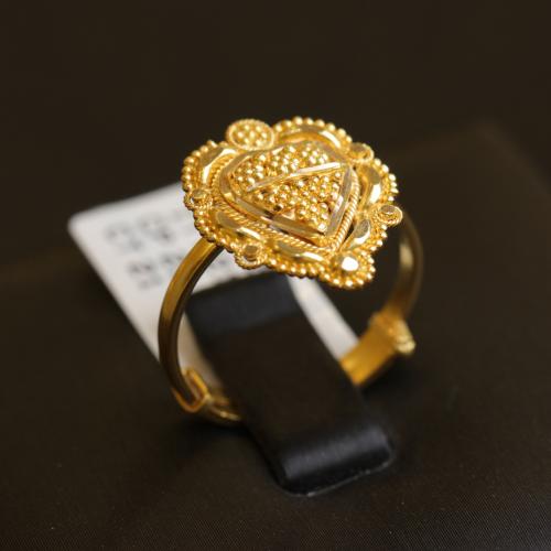 خاتم ذهب عيار 21 موديل هندي فخم المميز و الراقي