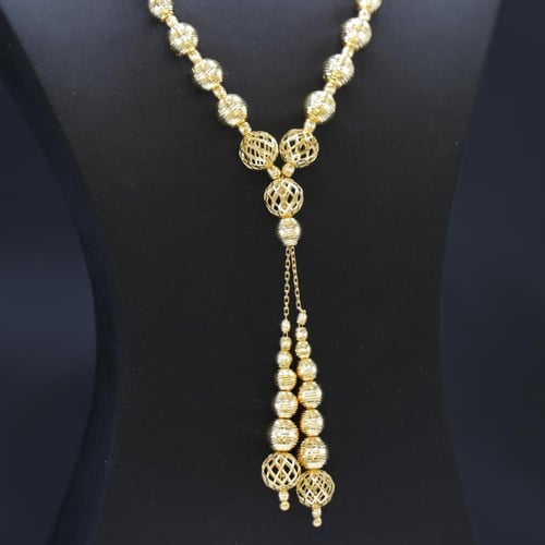 سبحة ايطالي ذهب من الذهب الخالص عيار 21 بالتصميم ا...