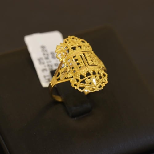 خاتم ذهب عيار 21 موديل هندي فخم المميز و الراقي