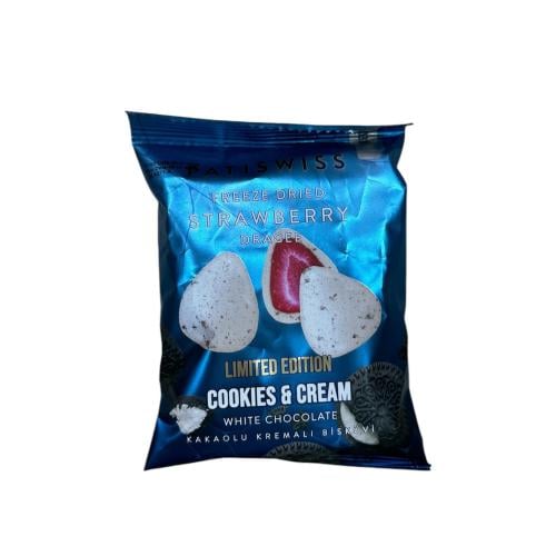 فراولة مغطاة شوكولاته بيضاء باتيسويس 50 جرام