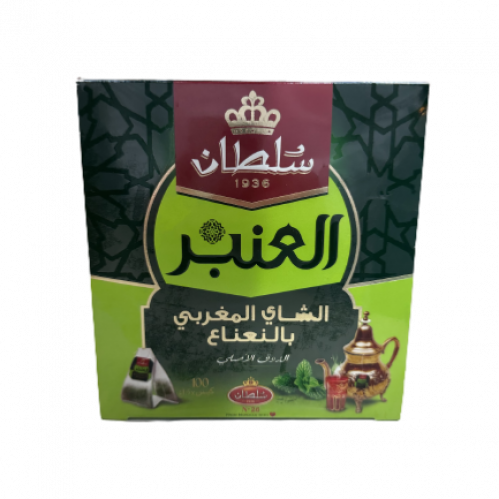 شاي مغربي بالنعناع العنبر سلطان ( 100 مغلف )