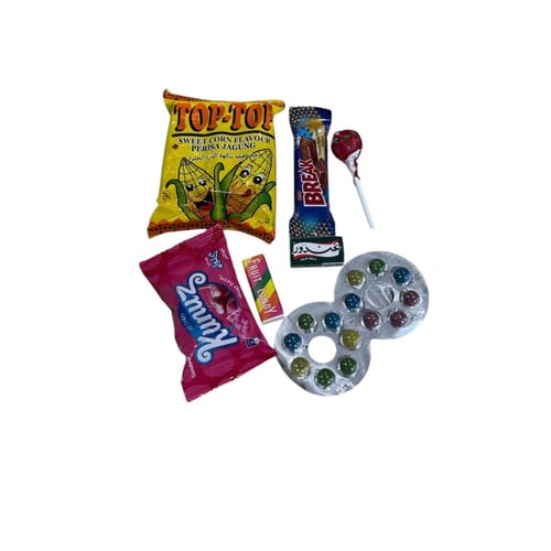 علبة كرتونية توزيعات أطفال معبأه حلويات