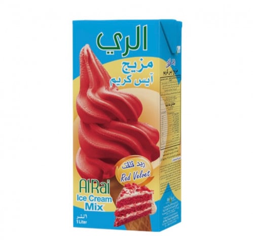 مزيج ايس كريم الري 1 لتر نكهة ريد فلفت