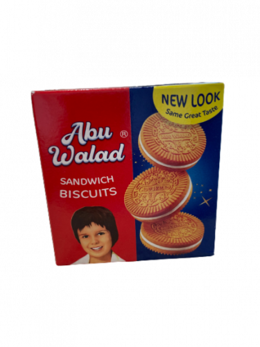 بسكويت بكريمة الفانيليا أبو ولد 90 جرام