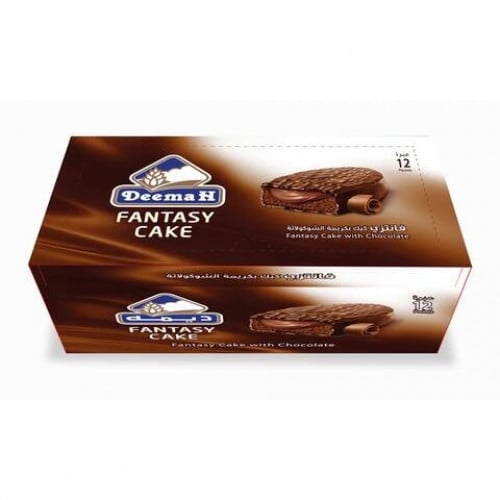 ديمة فانتزي كيك بكريمة الشوكولاتة 12 عبوة