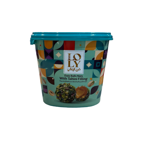 كرات التمر بالمكسرات بحشوة الطحينة فن لولي 400 جرا...