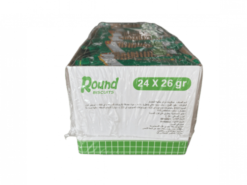 بسكويت مدور بنكهة الخضار 24 حبة * 26 جرام