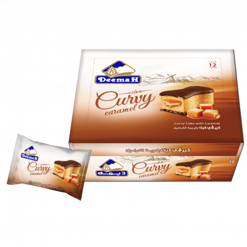 كيرفي كيك بكريمة الكراميل 12 عبوة