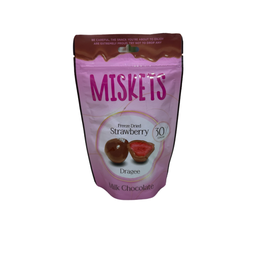 ميسكت فراولة مغلفة بحليب الشوكولاته 80 جرام