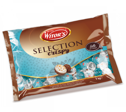 شوكولاته ايطالية بحشوة كريمة الحليب وحبوب الكريسبي...