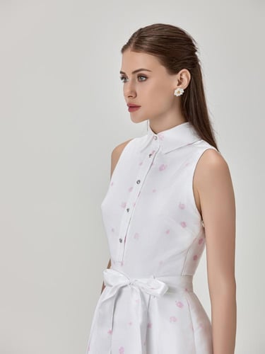 فستان مورد أنيق